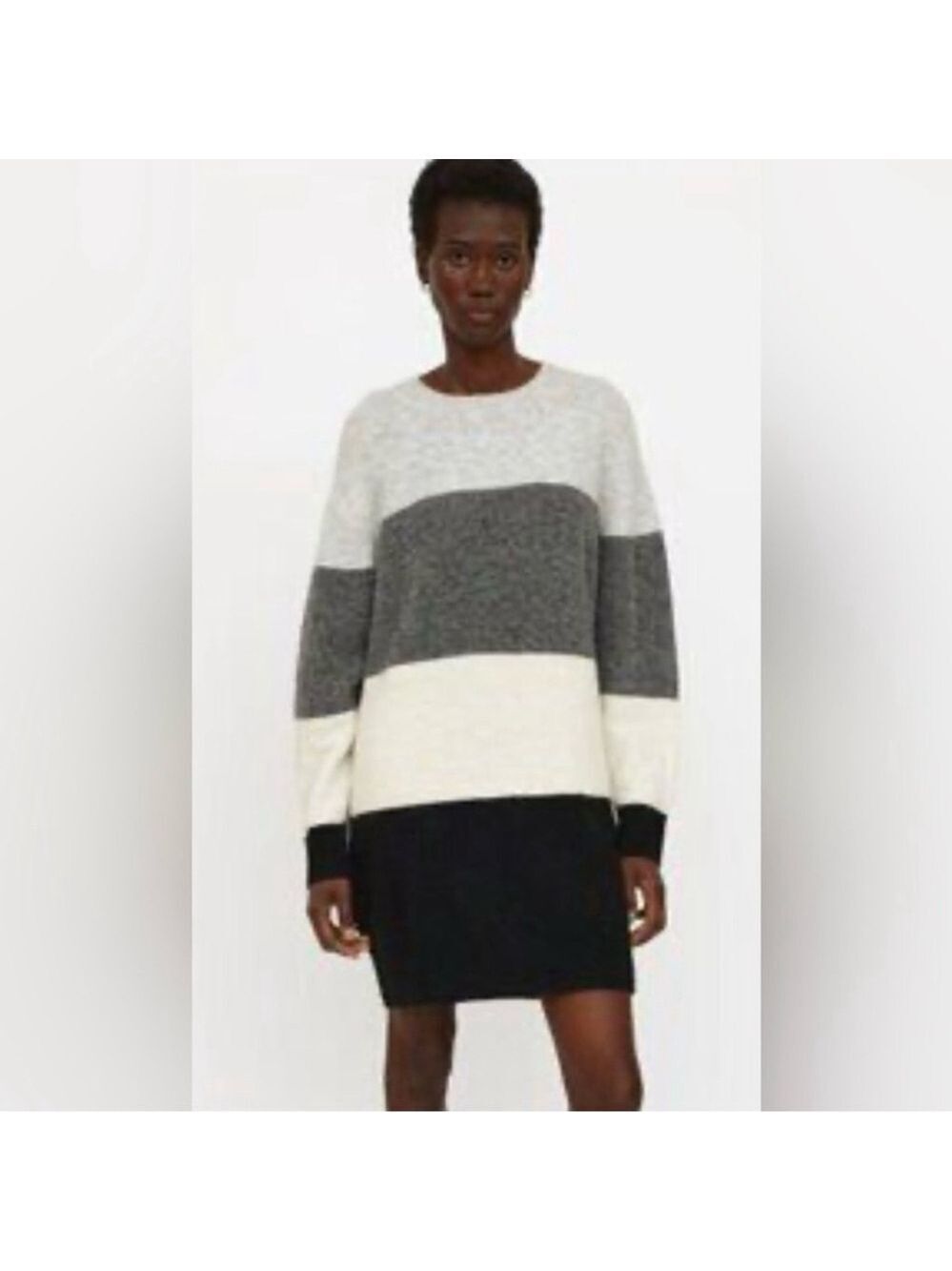 Wilfred Free Cipriana Wool Blend Striped Sweater Dress Size 1 XS-Small